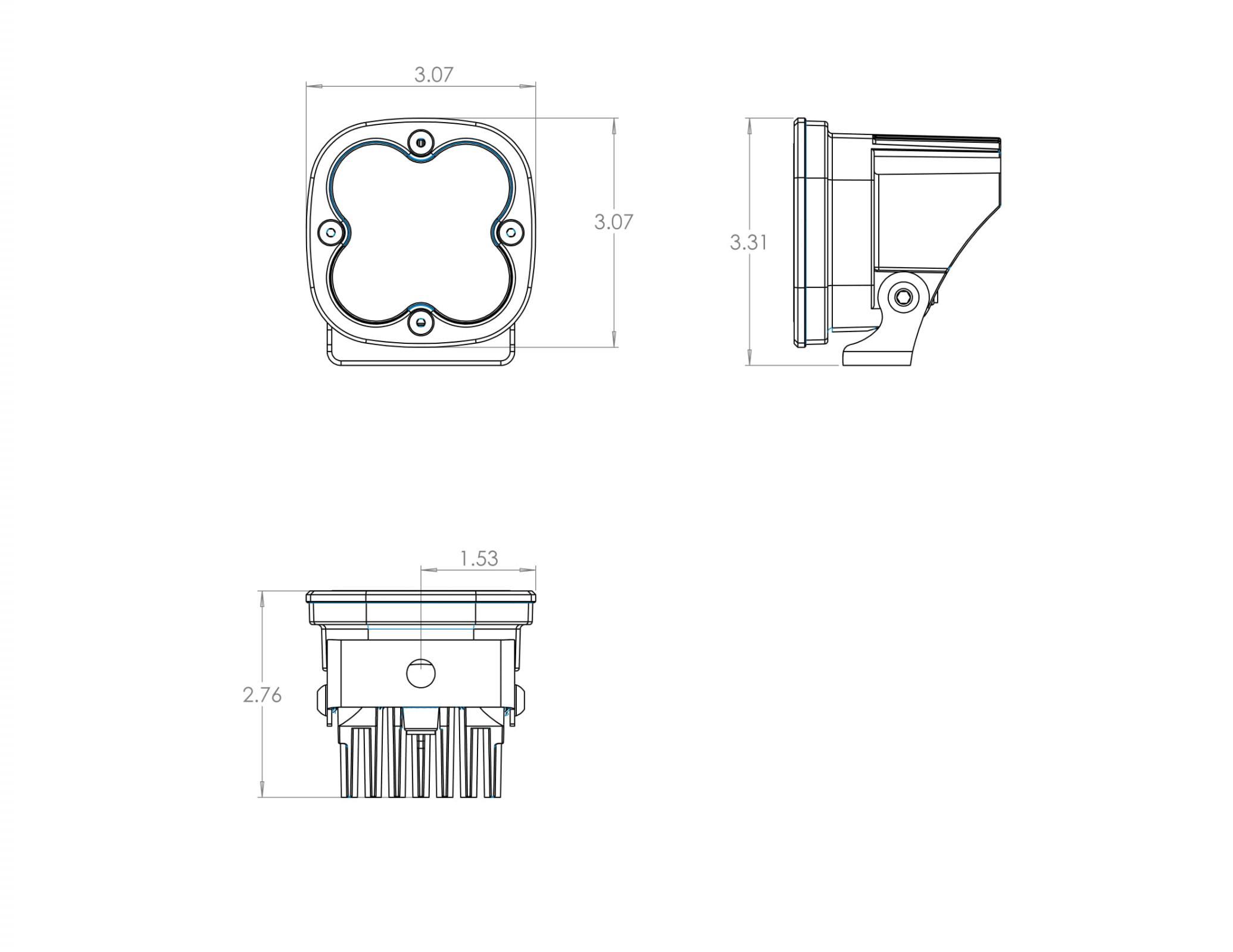 Baja Designs Squadron Pro LED Lights-Pair