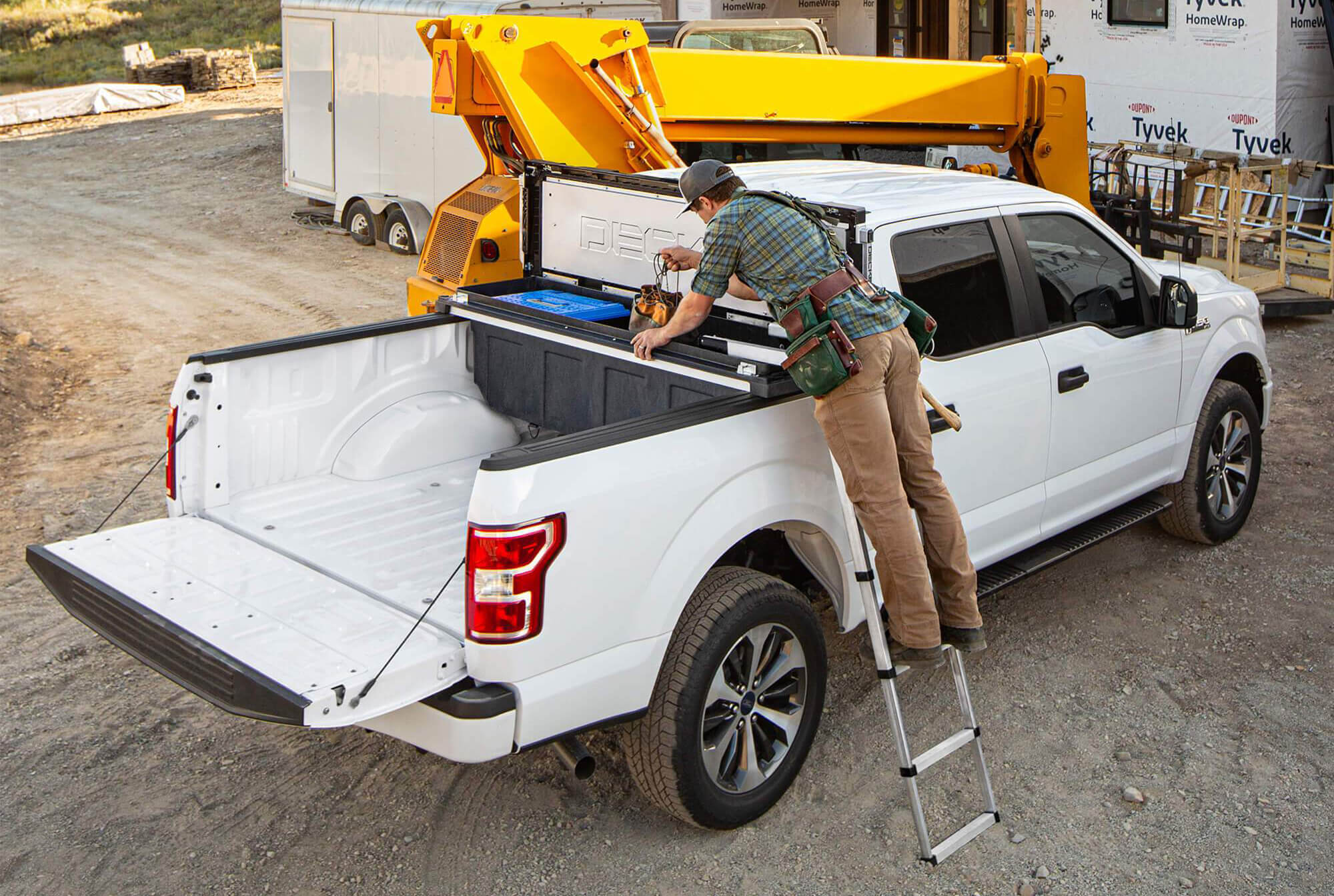 DECKED Full-size Pickup Truck Tool Box Deep Tub with Ladder