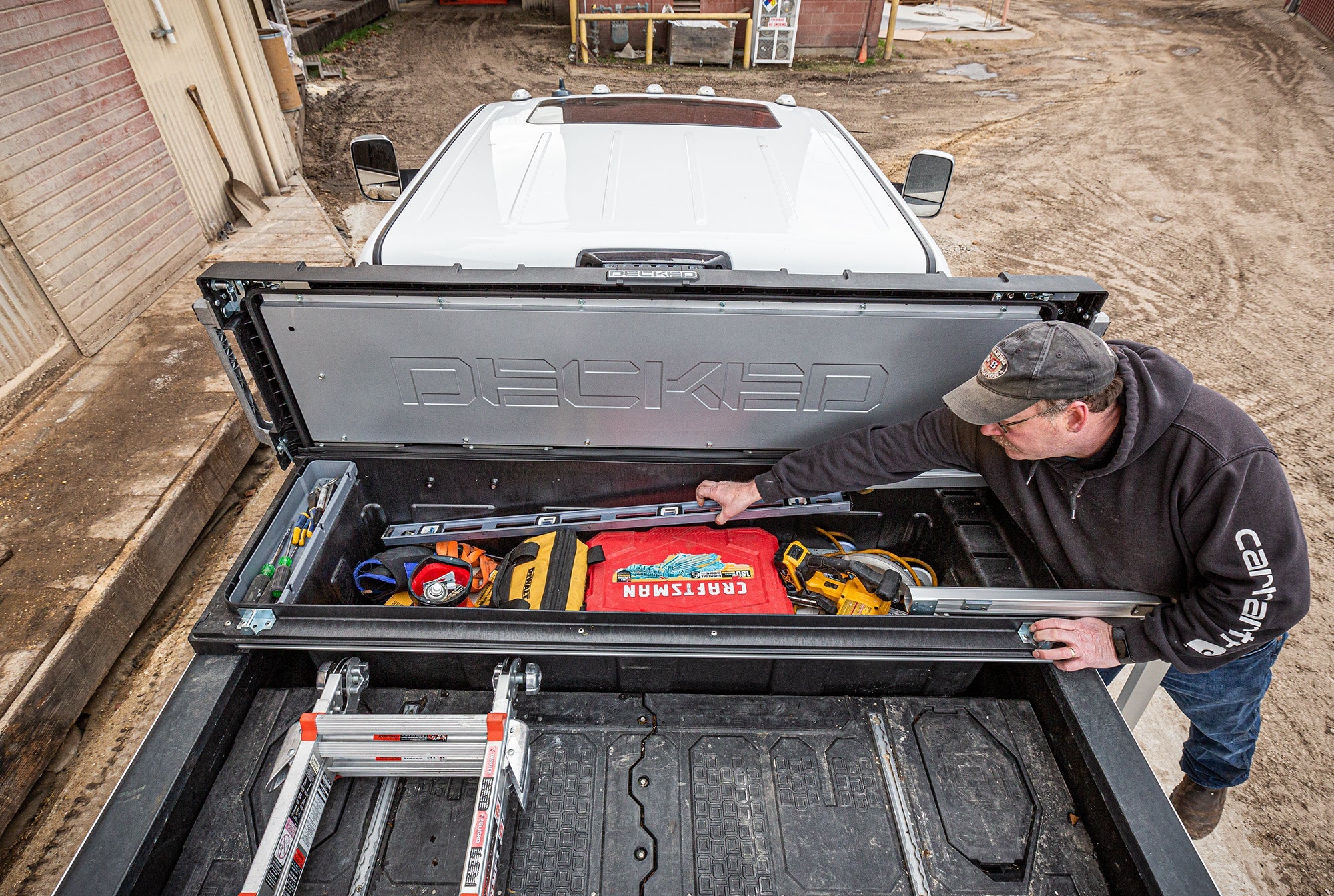 Truck Tool Box By Decked display