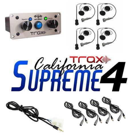 TRAX California Supreme Package Communications PCI Radios 4 Seats Bluetooth 