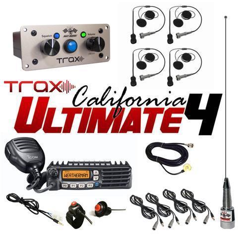 TRAX California Ultimate Package Communications PCI Radios 4 Seats Bluetooth 